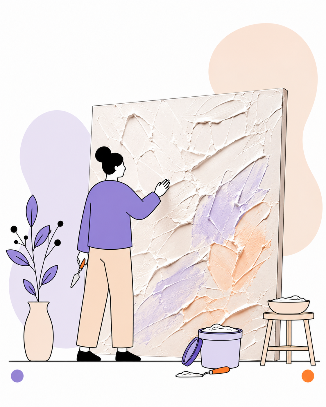 Strukturpaste Relief JJ Art